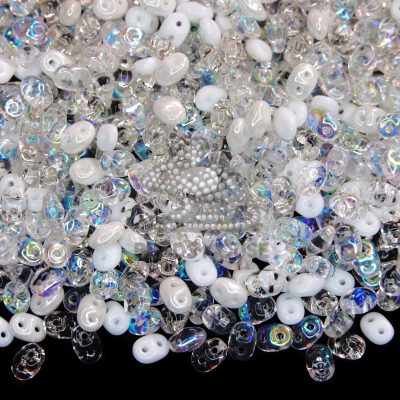 MATUBO™ Beads SuperDuo White Wedding Mix beads mouse