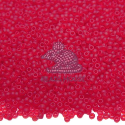 MIYUKI Seed Beads 9141F Matte Transparent Red beads mouse
