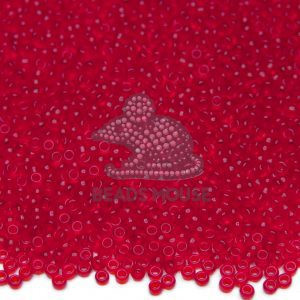 MIYUKI Seed Beads 9141SF Semi Matte Red beads mouse