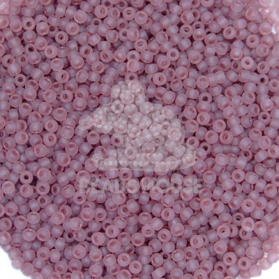 MIYUKI Seed Beads 9142F Matte Transparent Smoky Amethyst beadsmouse.co.uk
