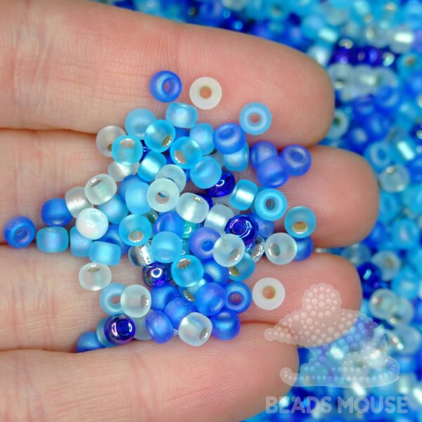 MIYUKI Seed Beads Blue MIX beadsmouse.co.uk