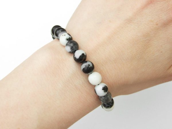Mexican Jasper Natural Gemstone Bracelet 6-9'' Elasticated Michael's UK Jewellery