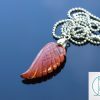 Mookaite Natural Gemstone Angel Wing Pendant Necklace Michael's UK Jewellery