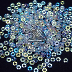 O Beads 3.8x1mm Crystal AB O-Ring High Quality Czech Pressed Beads beads mouse
