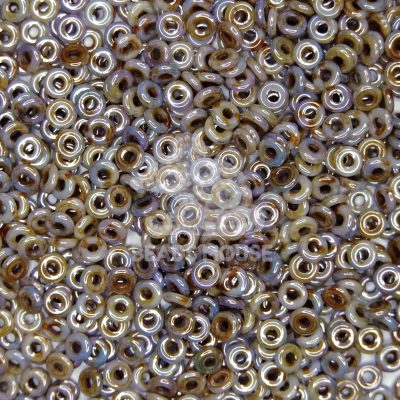 O Beads O-Ring 3.8x1mm Opaque White Luster Green LN03000 beads mouse