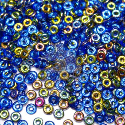 5g O Beads O-Ring 3.8x1mm Sapphire Vitrail