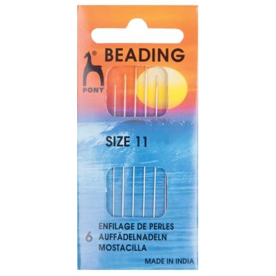 Pony Beading Needles Pack of 6 Sizes 11