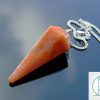 Peach Moonstone Pendulum Natural Gemstone for Dowsing Scrying Divination Meditation Michael's UK Jewellery