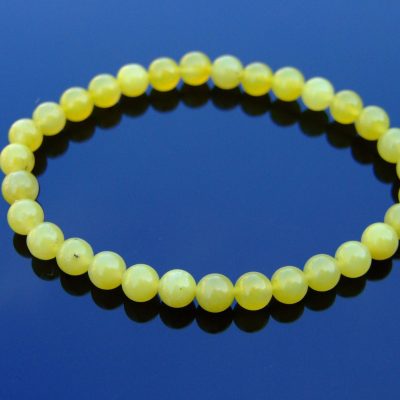 Peridot Natural 6mm Gemstone Bracelet 6-9'' Elasticated Michael's UK Jewellery