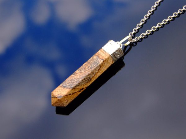 Picture Jasper Hexa Point Pendant Necklace Michael's UK Jewellery