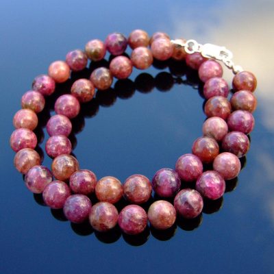 Pink Tourmaline New Natural Gemstone Necklace 8mm Beaded 16-30inch Michael's UK Jewellery