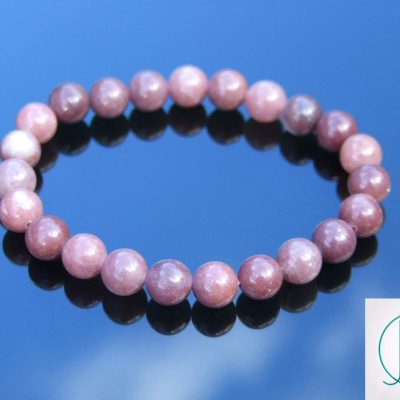 Purple Aventurine Natural Gemstone Bracelet 6-9'' Elasticated Michael's UK Jewellery