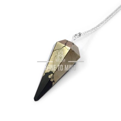 Pyrite Pendulum Gemstone Divination for Dowsing Scrying Meditation