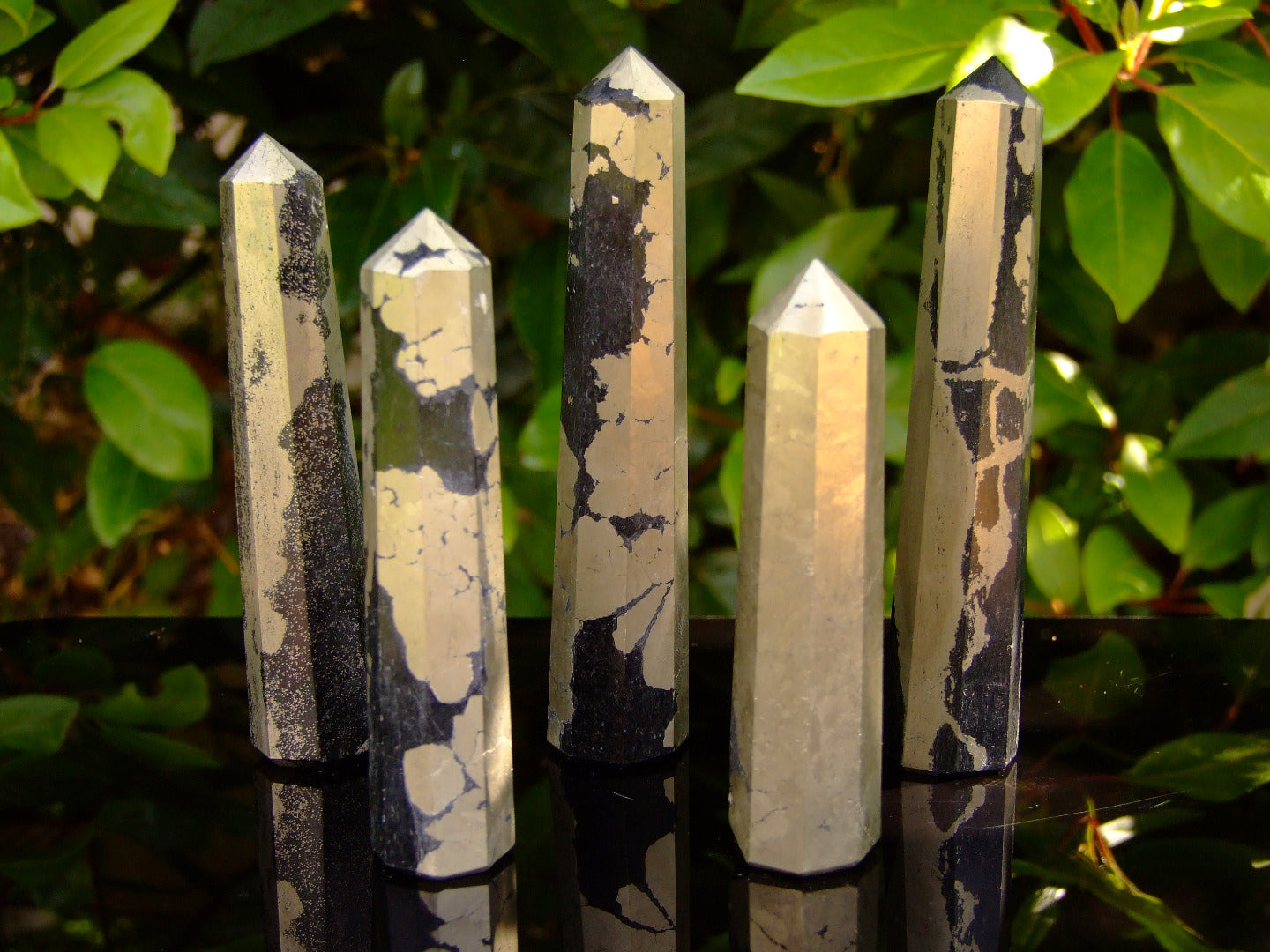 Pyrite Tower Polished Natural Gemstone Crystal Obelisk Michael's UK Jewellery