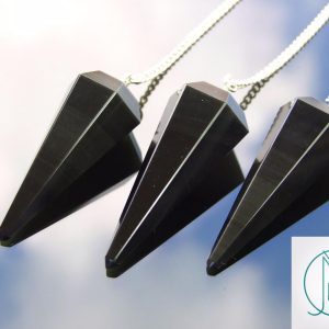 Rainbow Obsidian Pendulum Natural Gemstone for Dowsing Scrying Divination Meditation Michael's UK Jewellery