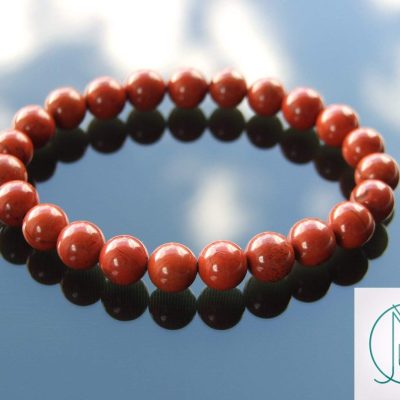 Red Jasper Natural Gemstone Bracelet 6-9'' Elasticated Michael's UK Jewellery