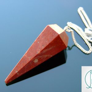 Red Jasper Pendulum Natural Gemstone for Dowsing Scrying Divination Meditation Michael's UK Jewellery
