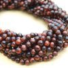 Red Tigers Eye Natural Gemstone Round Beads 4mm Michael's UK Jewellery