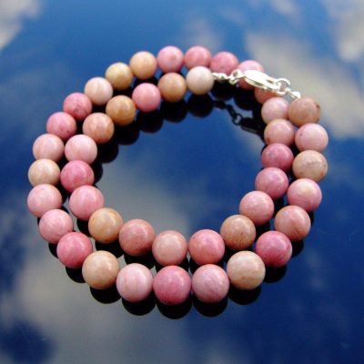 Rhodonite Natural Gemstone Necklace 8mm Beaded 16-30inch Michael's UK Jewellery