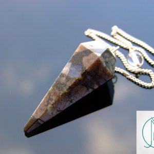 Rhyolite Pendulum Natural Gemstone for Dowsing Scrying Divination Meditation Michael's UK Jewellery