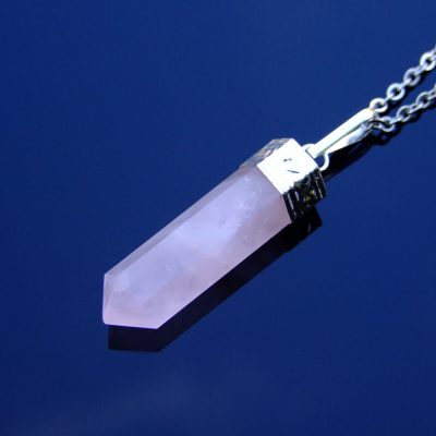 Rose Quartz Hexa Point Pendant Necklace Michael's UK Jewellery