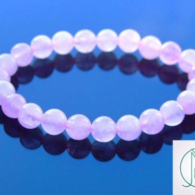 Rose Quartz Natural Dyed Gemstone Bracelet 6-9'' Elasticated Michael's UK Jewellery