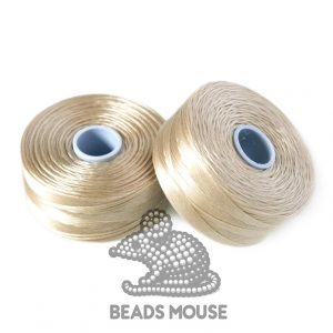 S-Lon D Thread BEIGE Beading Thread TEX45 beads mouse