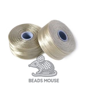 S-Lon D Thread DARK CREAM Beading Thread TEX45 beads mouse