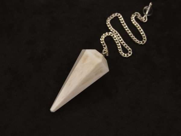 Scolecite Pendulum Natural Gemstone for Dowsing Scrying Divination Meditation Michael's UK Jewellery