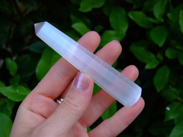 Selenite Tower Polished Natural Gemstone Crystal Obelisk Michael's UK Jewellery