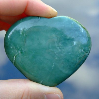 Serpentine Carved Heart Natural Gemstone Michael's UK Jewellery