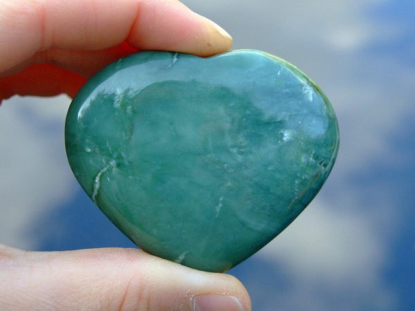 Serpentine Carved Heart Natural Gemstone Michael's UK Jewellery