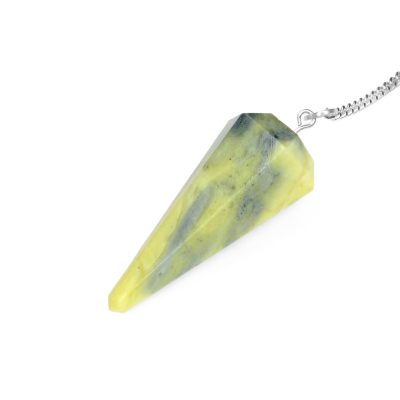 Serpentine Natural Gemstone Point Pendulum Michael's UK Jewellery