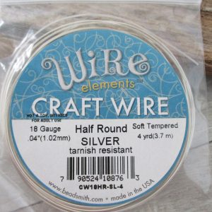 Silver Plated Copper Craft Half Round Wire 16 Gauge 4 Yard Michael's UK Jewellery