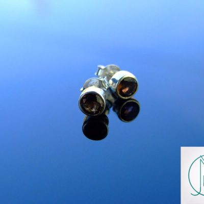 Smoky Quartz Natural Gemstone 925 Sterling Silver Earrings Michael's UK Jewellery