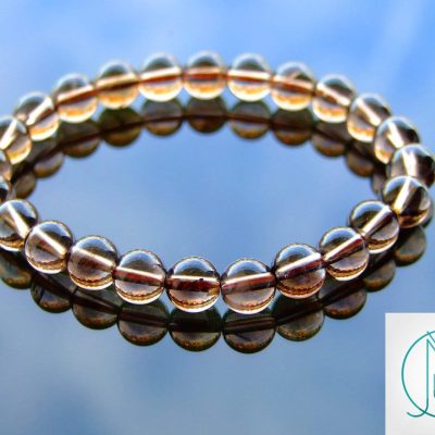Smoky Quartz Natural Gemstone Bracelet 6-9'' Elasticated Michael's UK Jewellery