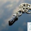 Gemstone Necklace Snowflake Obsidian Natural Point Pendant beads mouse
