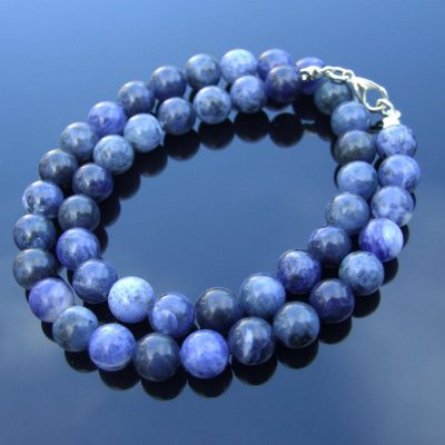 Sodalite Natural Gemstone Necklace 8mm Beaded 16-30inch Michael's UK Jewellery