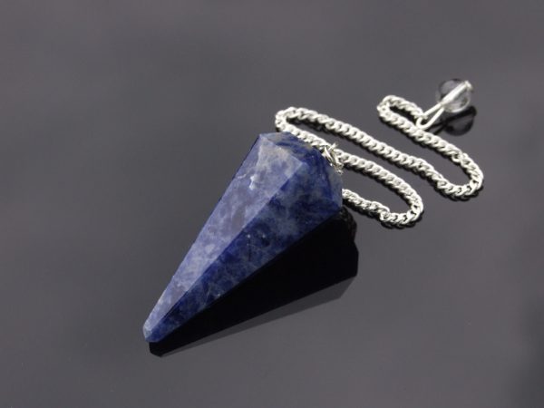 Sodalite Pendulum Natural Gemstone for Dowsing Scrying Divination Meditation Michael's UK Jewellery