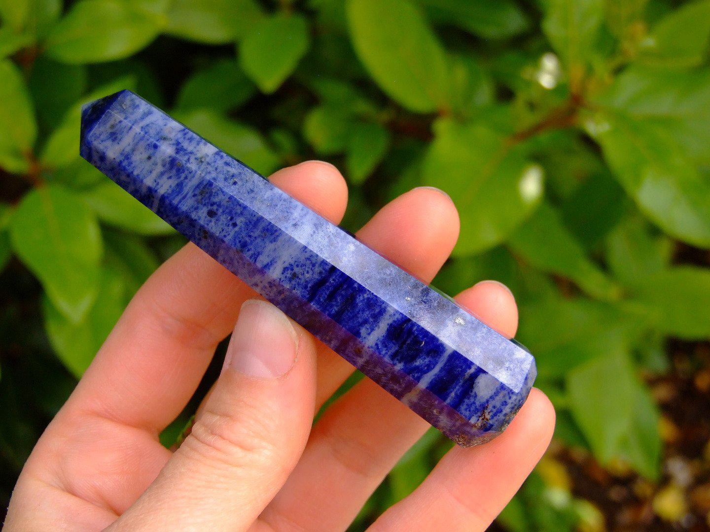 Sodalite Tower Polished Natural Gemstone Crystal Obelisk Michael's UK Jewellery