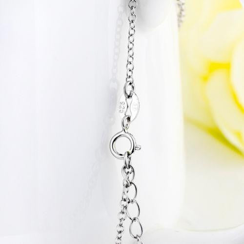 Solid 925 Sterling Silver Horizontal Sideways Cross Charm Necklace Michael's UK Jewellery