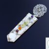 Spotted Agate 7 Chakra Natural Gemstone Pendant Necklace 50cm Michael's UK Jewellery