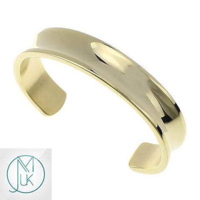 Stainless Steel Open End Cuff Gold Michael's UK Jewellery