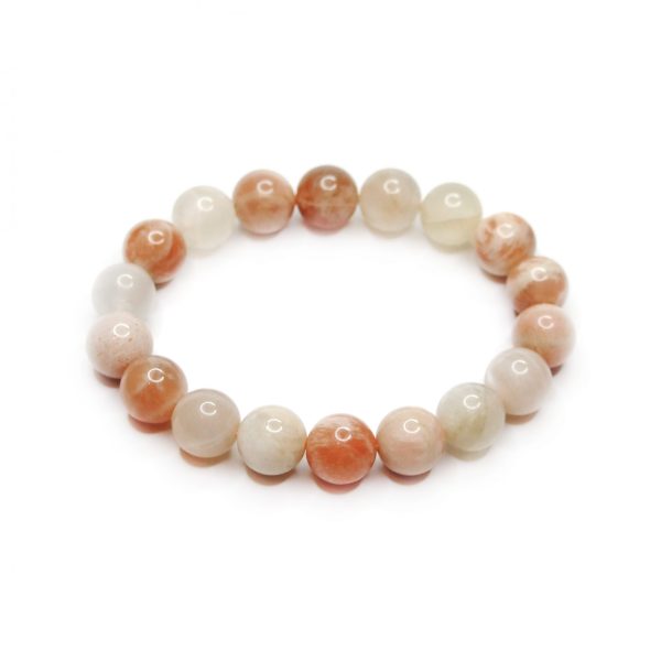 Sunstone Handmade Gemstone Bracelet 10mm beads - Image 2