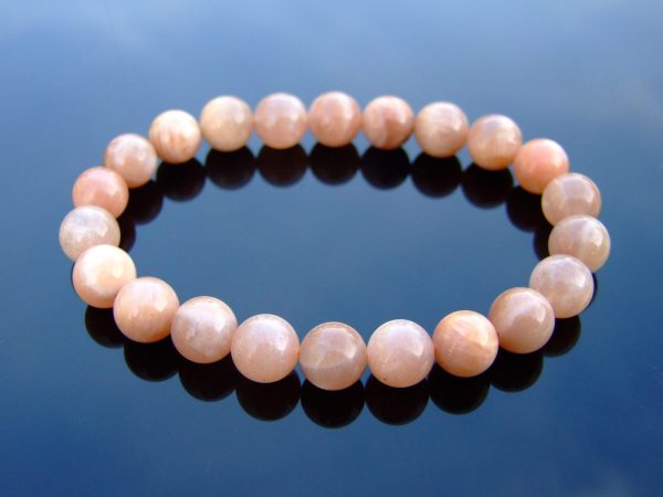 Sunstone Natural Gemstone Bracelet 6-9'' Elasticated Michael's UK Jewellery