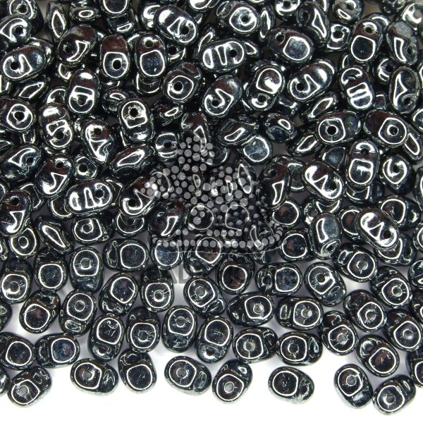 10g MATUBO SuperUNO pressed beads - Hematite