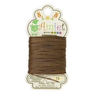 TOHO Amiet Beading Thread Auburn 20 Meters/22 Yards Michael's UK Jewellery