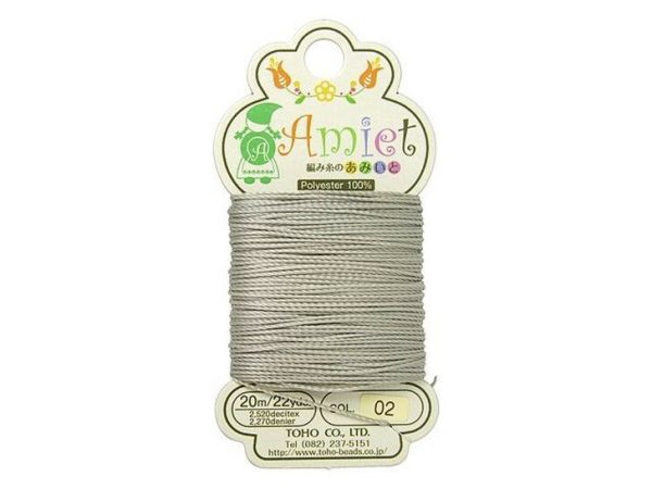 TOHO Amiet Beading Thread Gray 20 Meters/22 Yards Michael's UK Jewellery