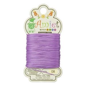 TOHO Amiet Beading Thread Lilac 20 Meters/22 Yards Michael's UK Jewellery