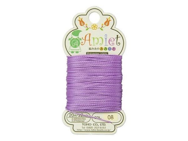 TOHO Amiet Beading Thread Lilac 20 Meters/22 Yards Michael's UK Jewellery